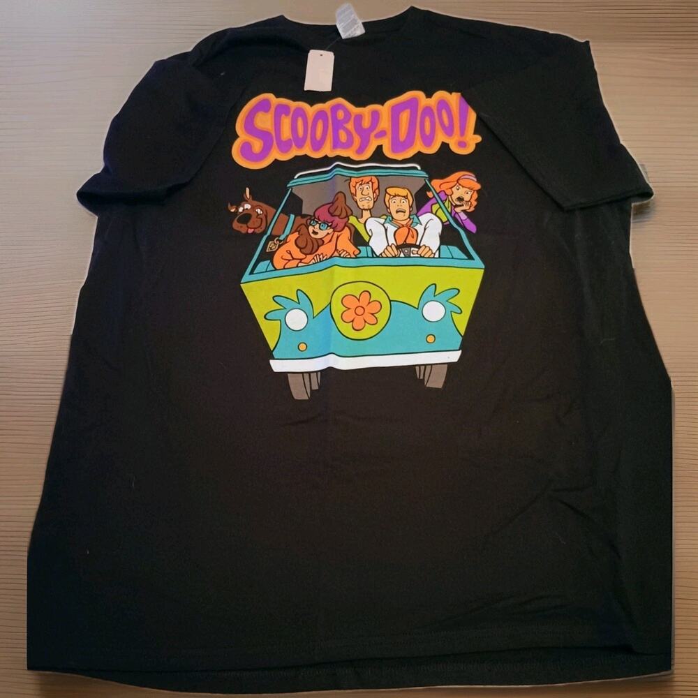 Scooby-Doo and the Gang Mystery Machine T-SHIRT Size XL Black
